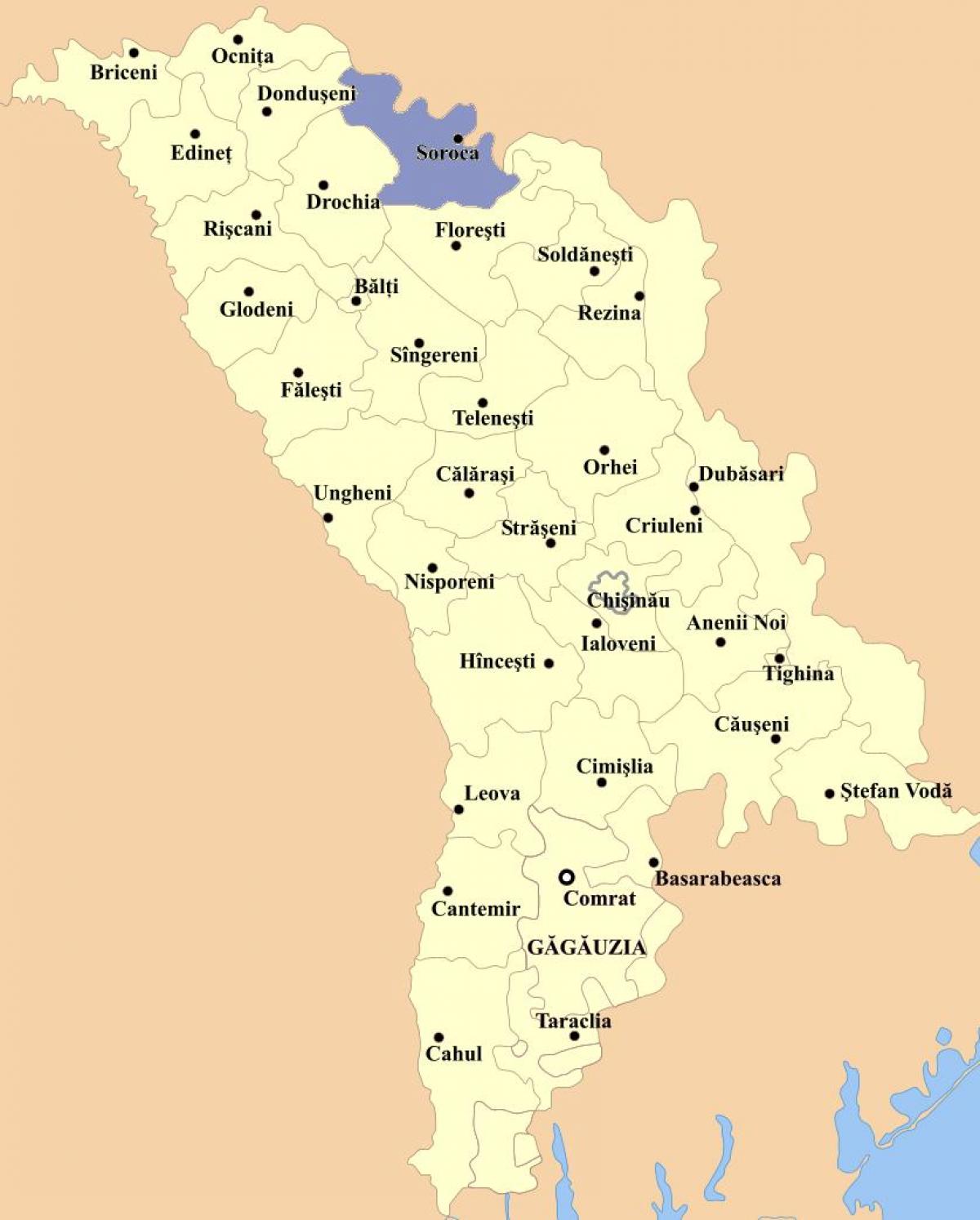 Kaart cahul Moldova