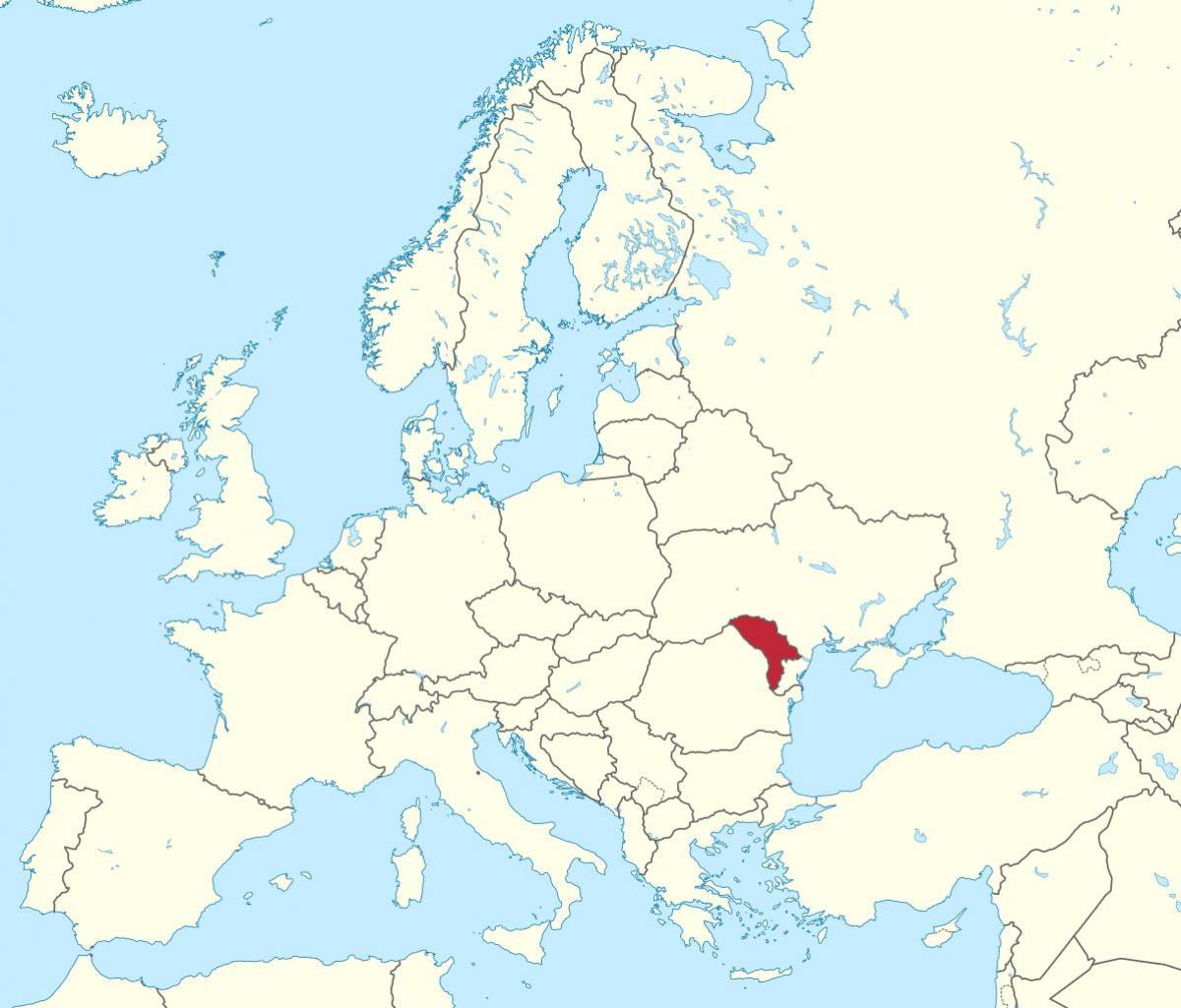 Kaart Moldova euroopa